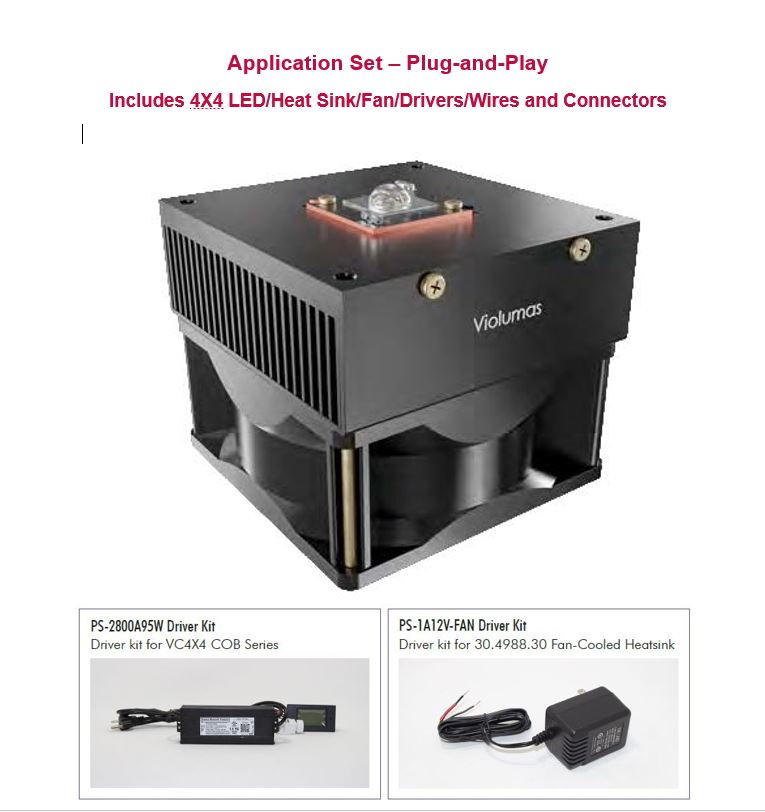 VX1X1255DEMO - 255nm UV LED - FOC Variant