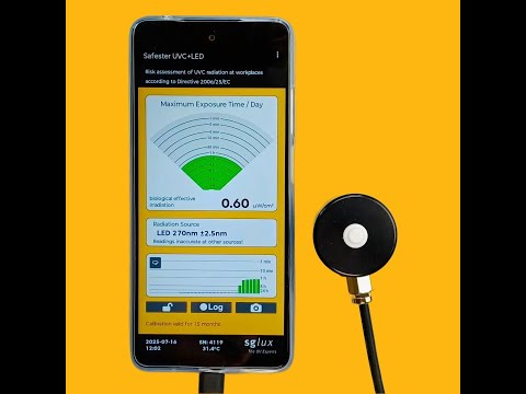 Safester UVC+LED Radiometer for Workplace Safety